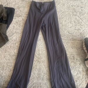 Flexees shapewear wide legged grey yoga pants size small